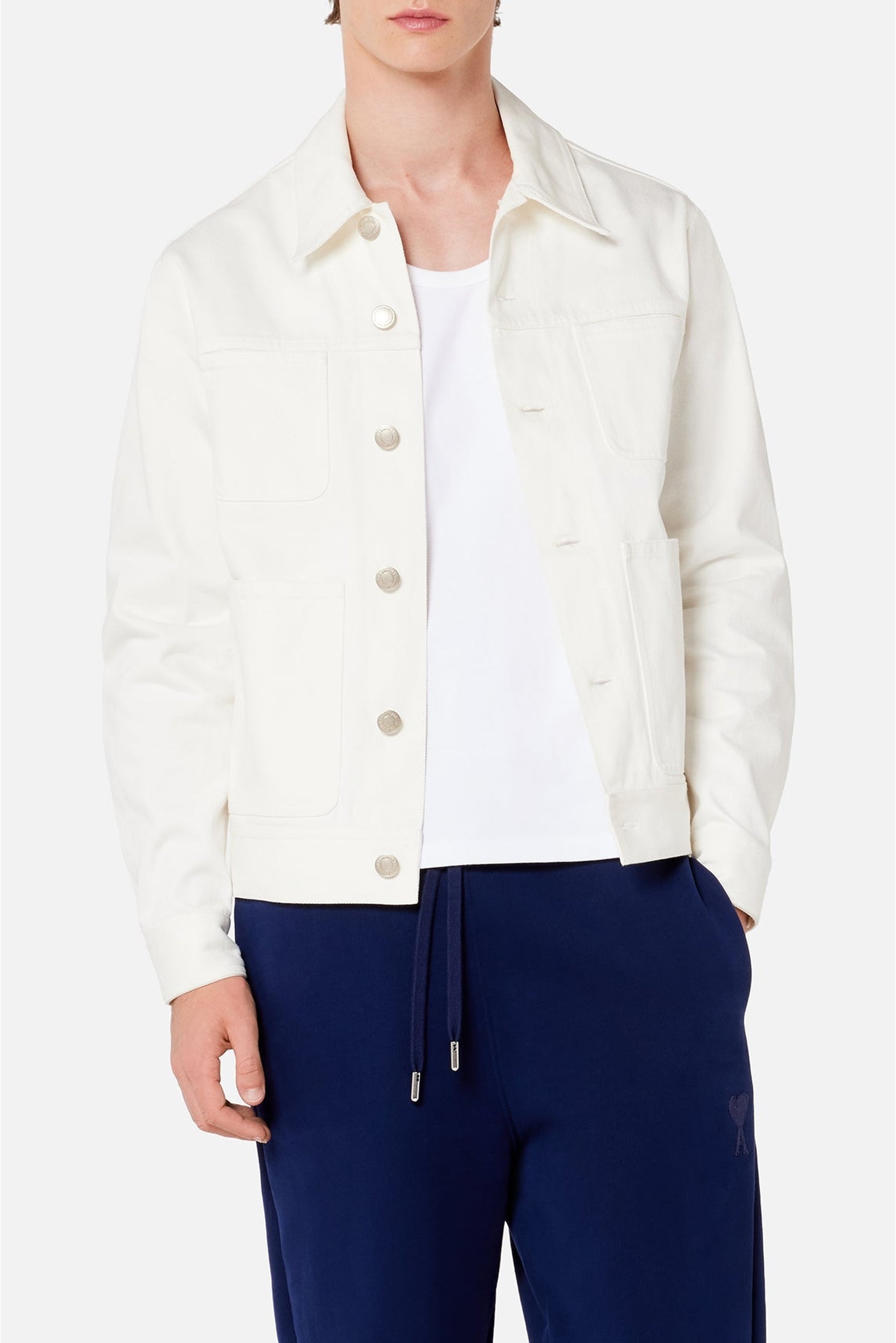 Veste boutonnée en denim - Natural White