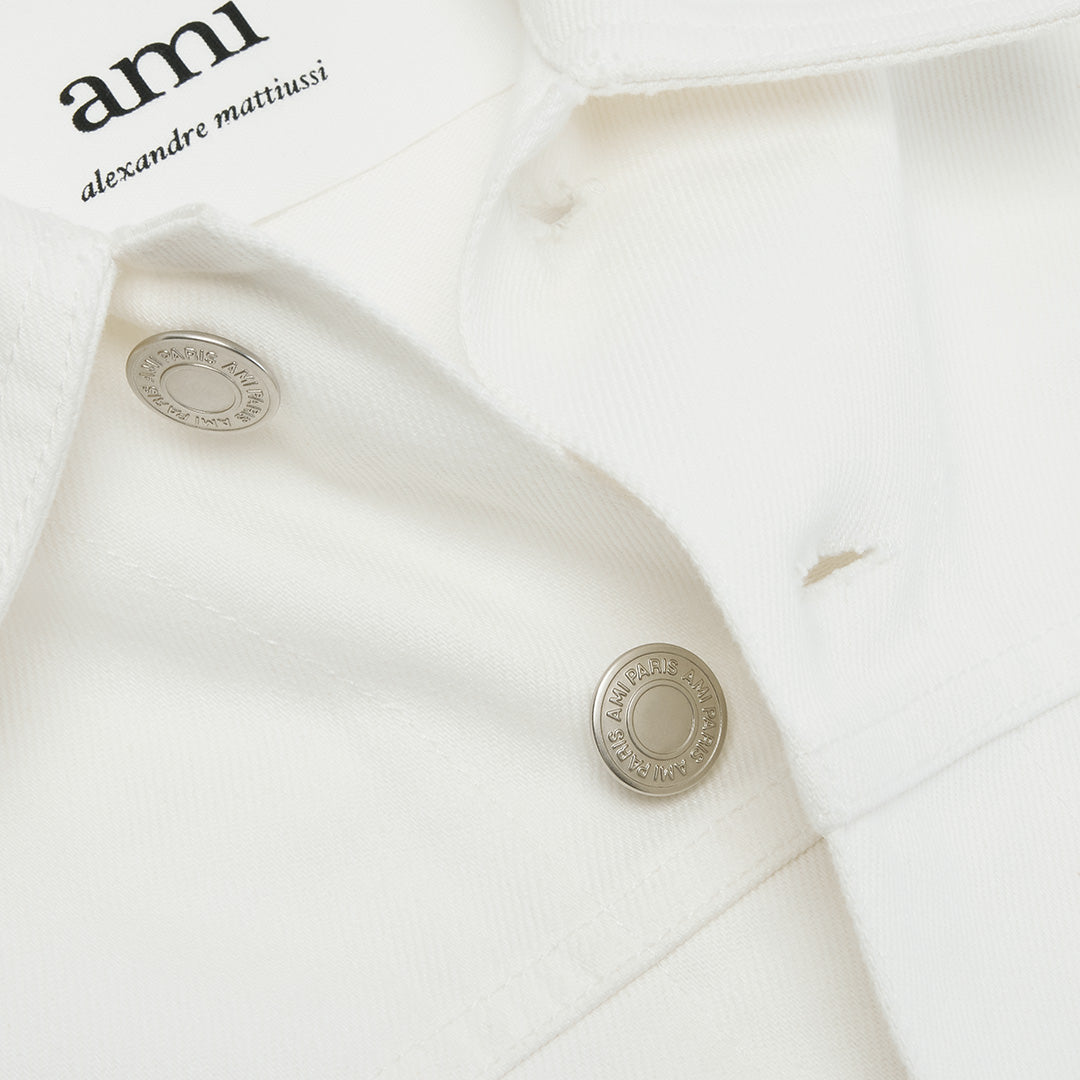 Veste boutonnée en denim - Natural White