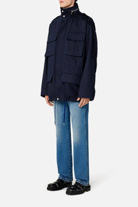 Parka à poches plaquées - Nautic Blue