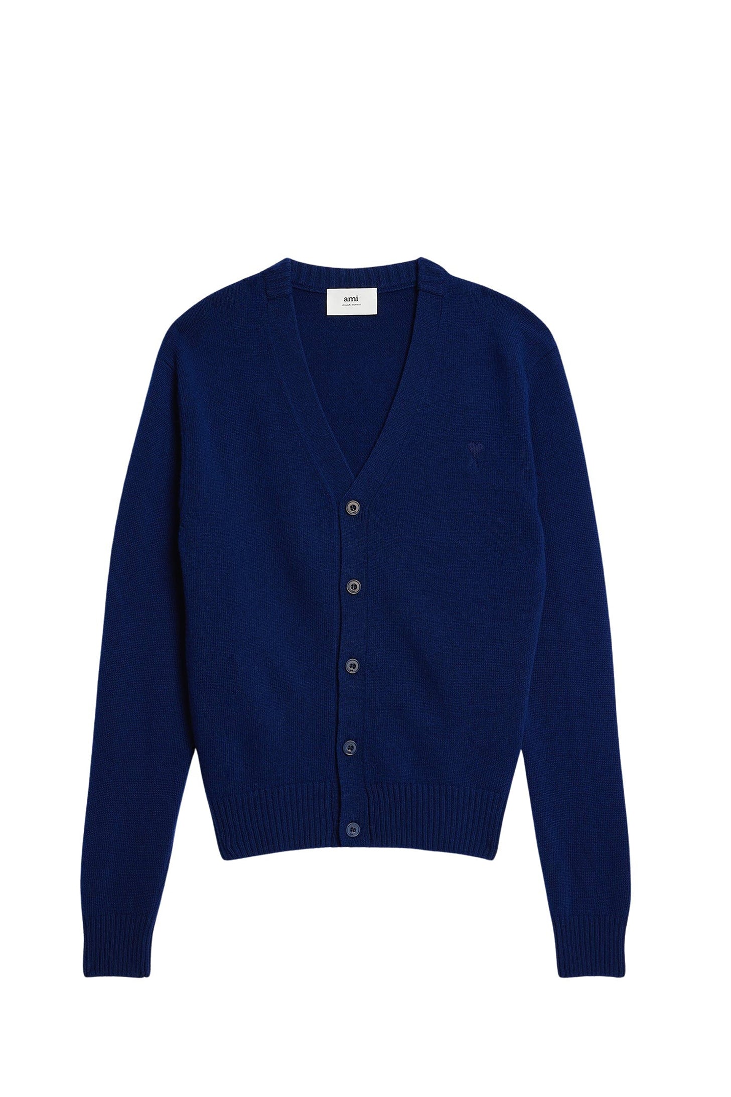 Cardigan Ami de Cœur ton sur ton en laine - Nautic Blue