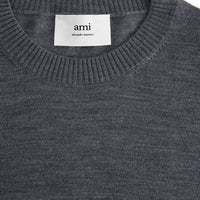 Pull Ami de Cœur avec broderie ton sur ton en laine - Heather Grey