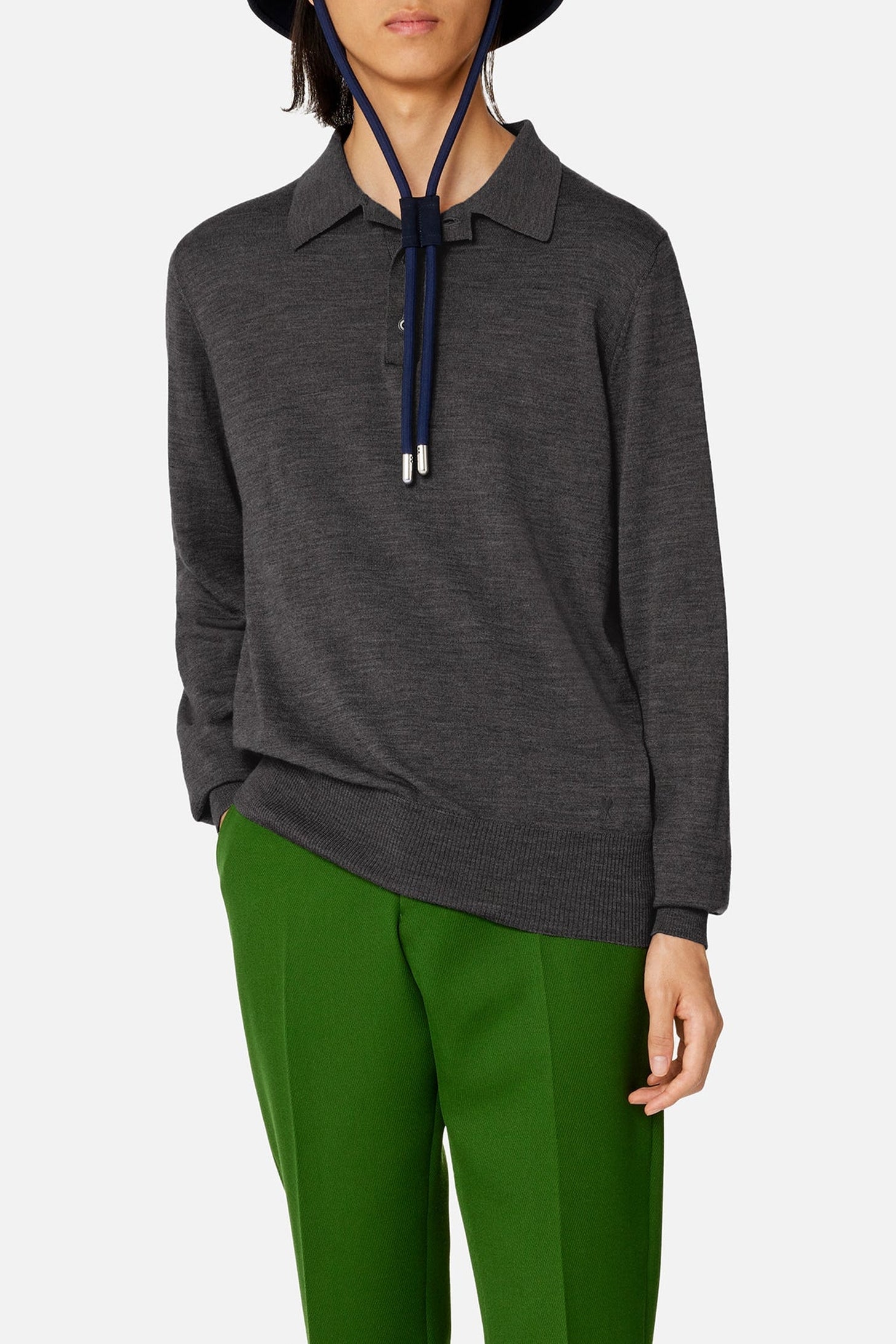 Pull Ami de Cœur boutonné en laine - Heather Grey