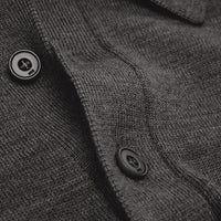 Pull Ami de Cœur boutonné en laine - Heather Grey