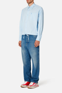 Chemise avec ourlet à cordon - Sky Blue