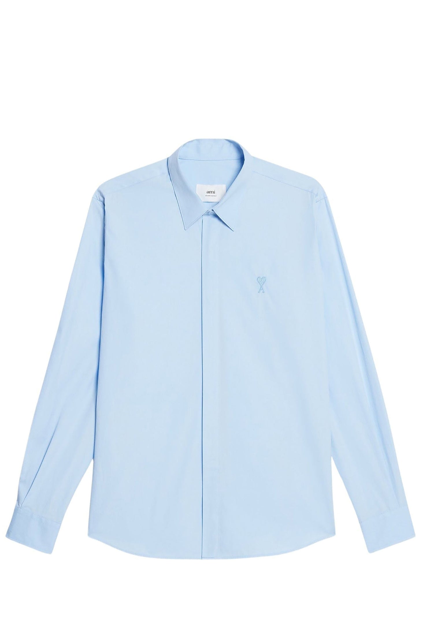 Chemise Ami de Cœur avec broderie ton sur ton - Sky Blue