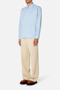 Chemise Ami de Cœur avec broderie ton sur ton - Sky Blue