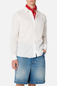Chemise à poignées boutonnées - Natural White