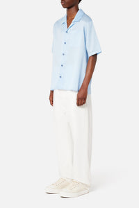 Chemise à manches courtes et col requin - Sky Blue