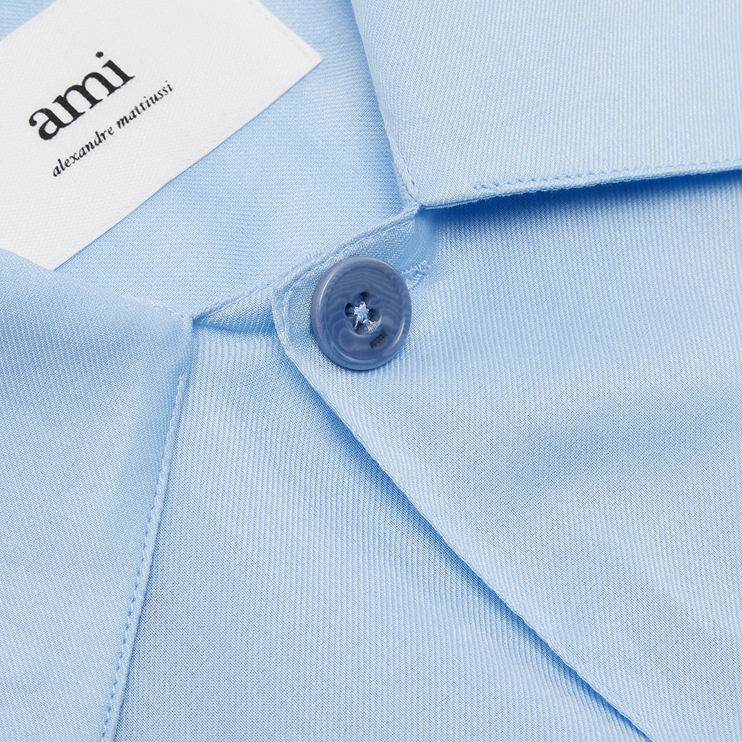 Chemise à manches courtes et col requin - Sky Blue