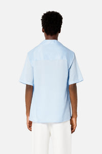 Chemise à manches courtes et col requin - Sky Blue