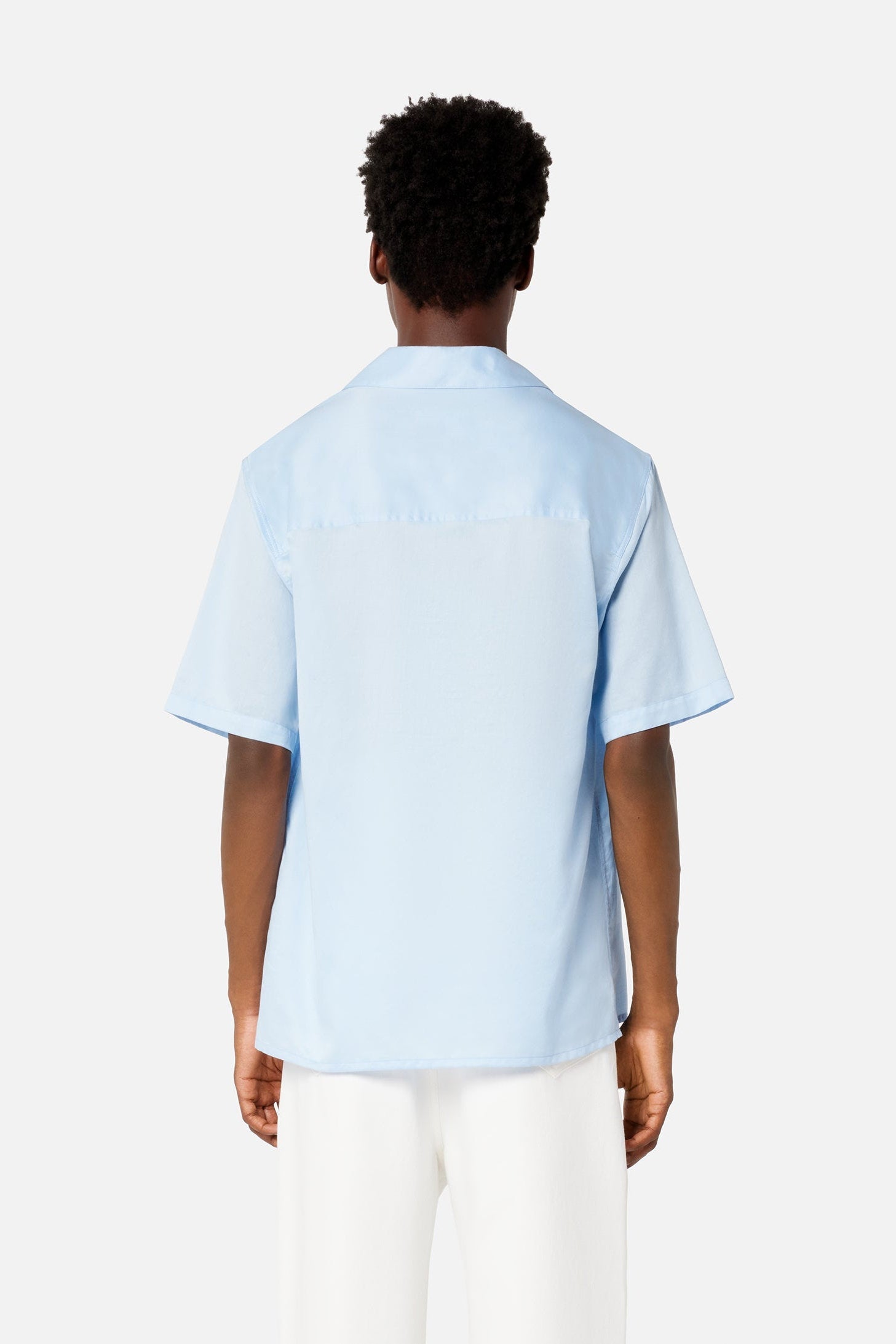 Chemise à manches courtes et col requin - Sky Blue