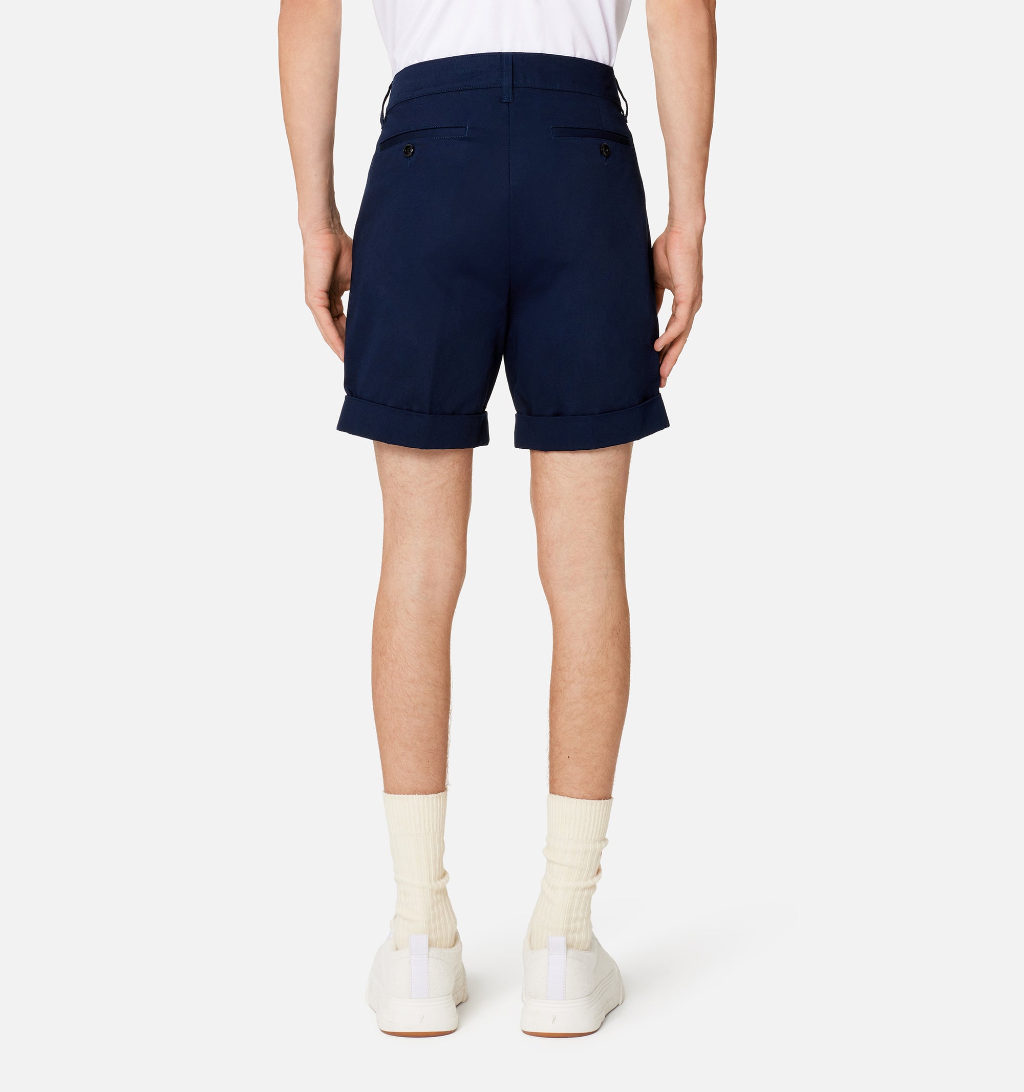 Bermuda chino à fermeture boutonnée - Nautic Blue