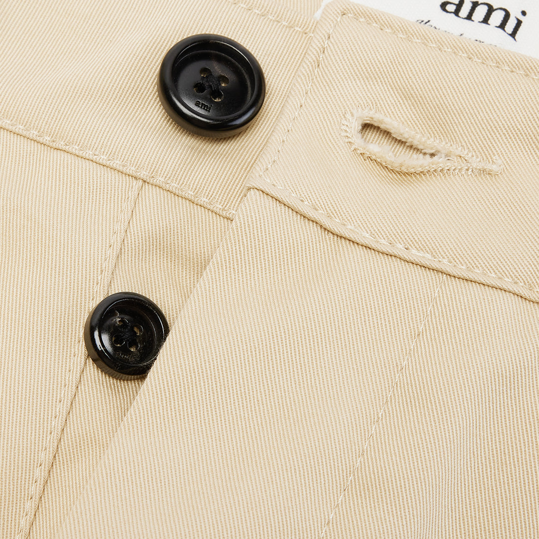 Bermuda chino à fermeture boutonnée - Vanilla