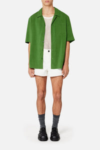 Denim frayed shorts - Natural White