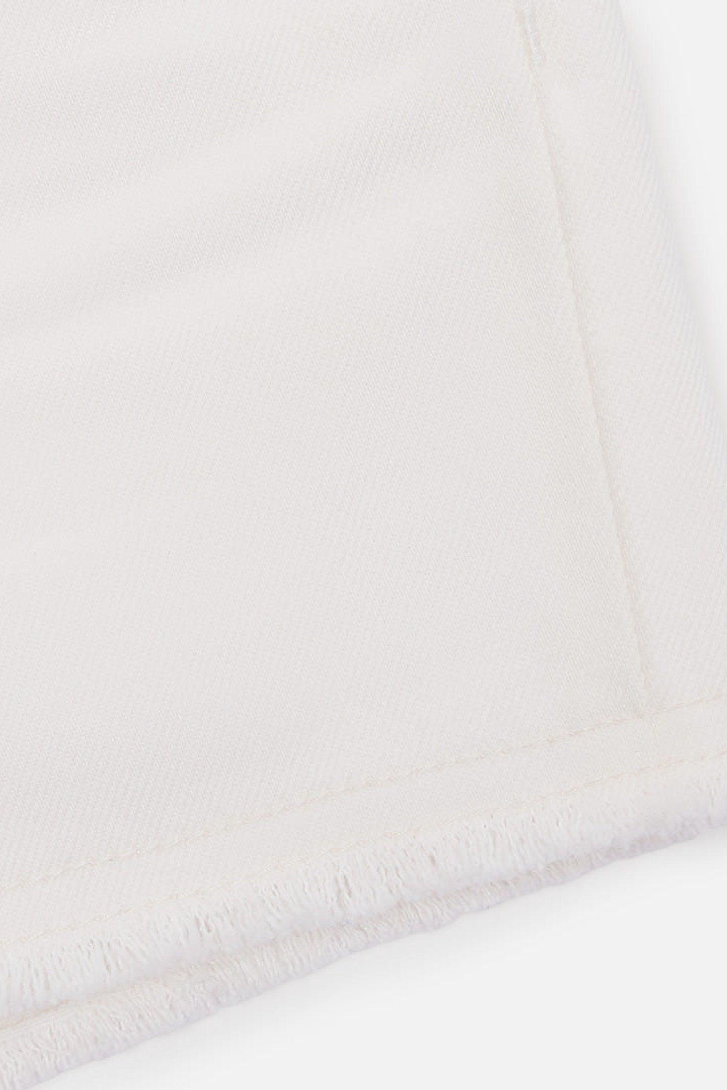 Denim frayed shorts - Natural White