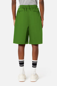 Elasticated waist Bermuda shorts - Evergreen
