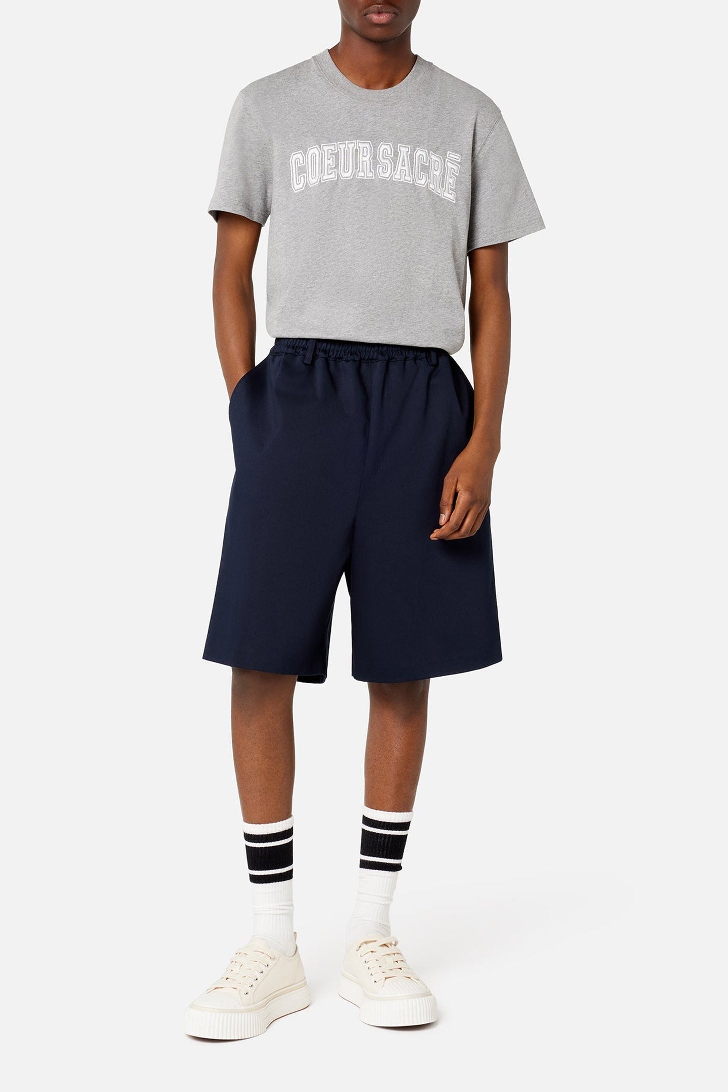 Bermuda à taille élastiquée - Nautic Blue