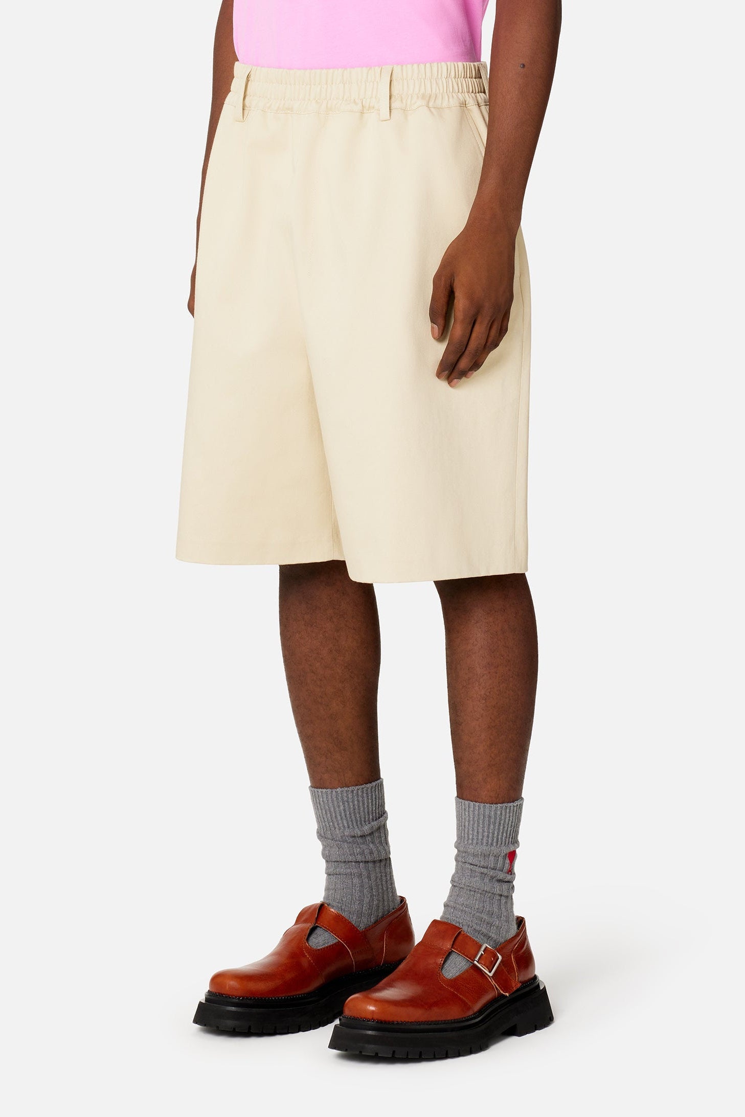 Bermuda à taille élastiquée - Vanilla