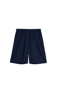 Bermuda à taille élastiquée en laine mélangée - Nautic Blue