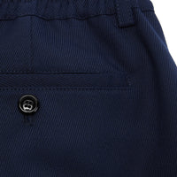 Bermuda à taille élastiquée en laine mélangée - Nautic Blue