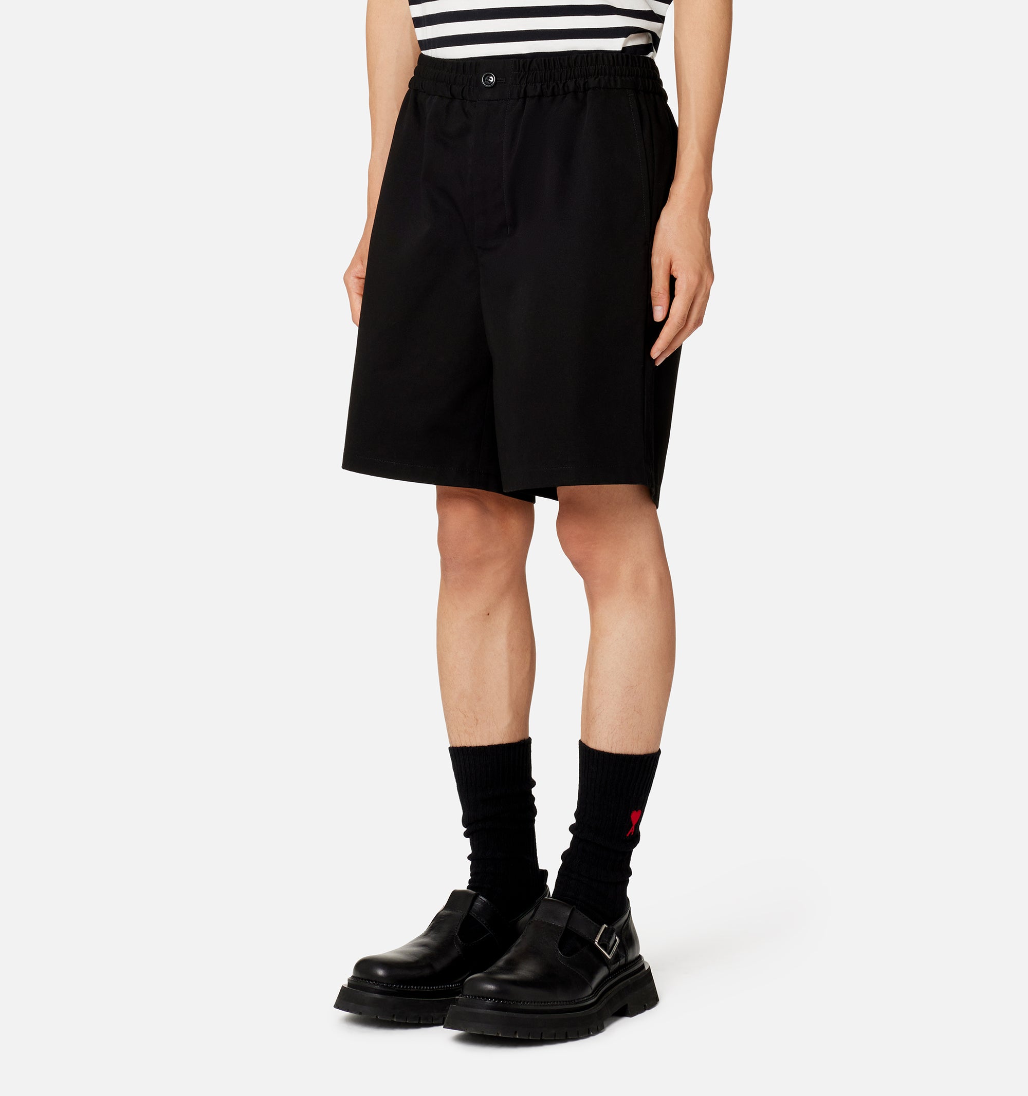 Bermuda à taille elastiquée - Black