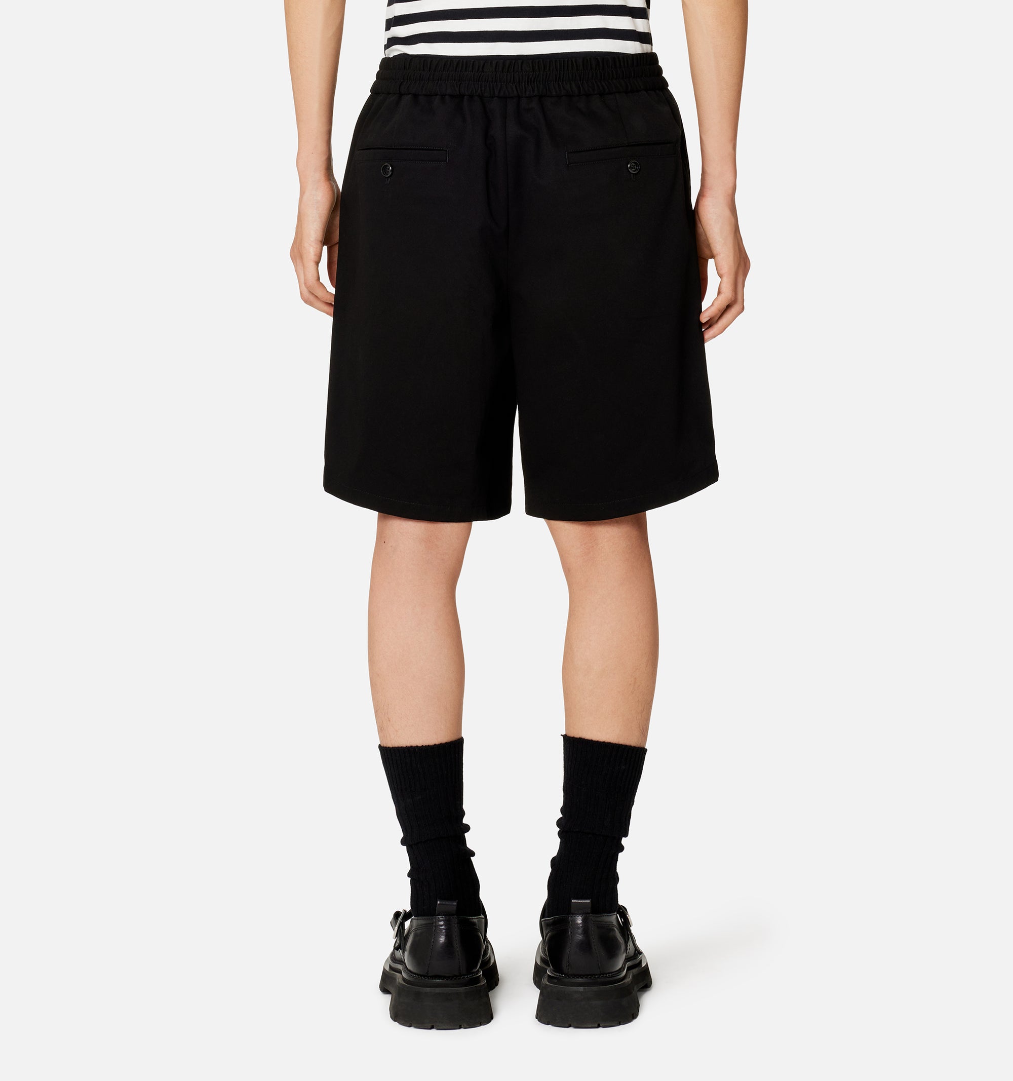 Bermuda à taille elastiquée - Black