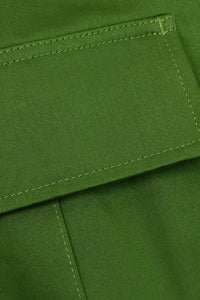 Bermuda cargo à poches plaquées - Evergreen