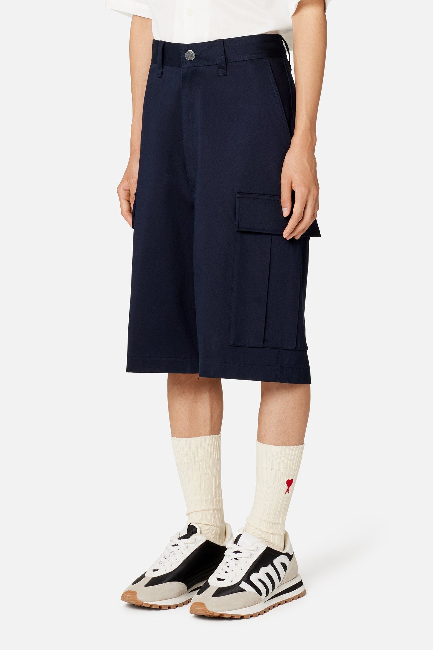 Cargo shorts with patch pockets - Nautic Blue
