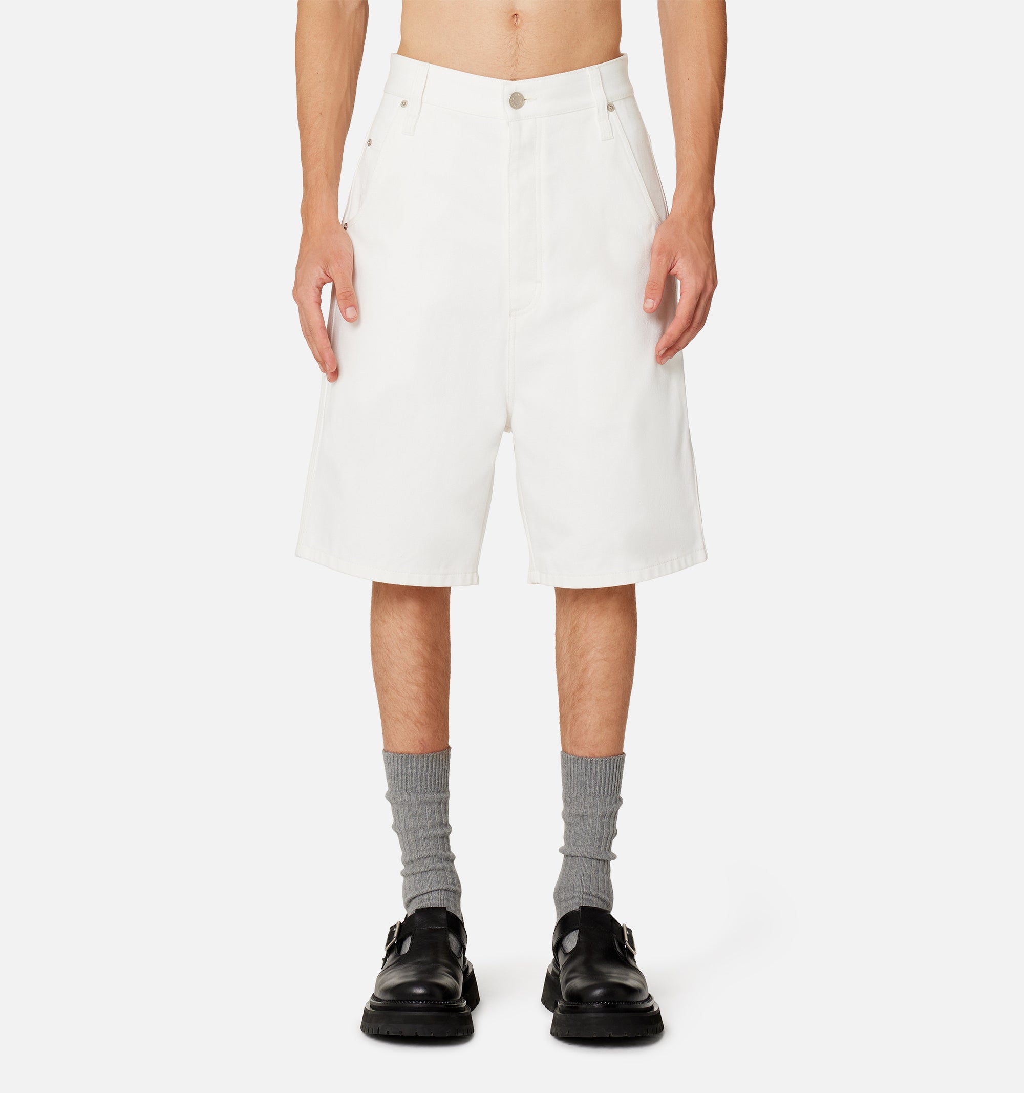 Bermuda Alex en denim - Natural White