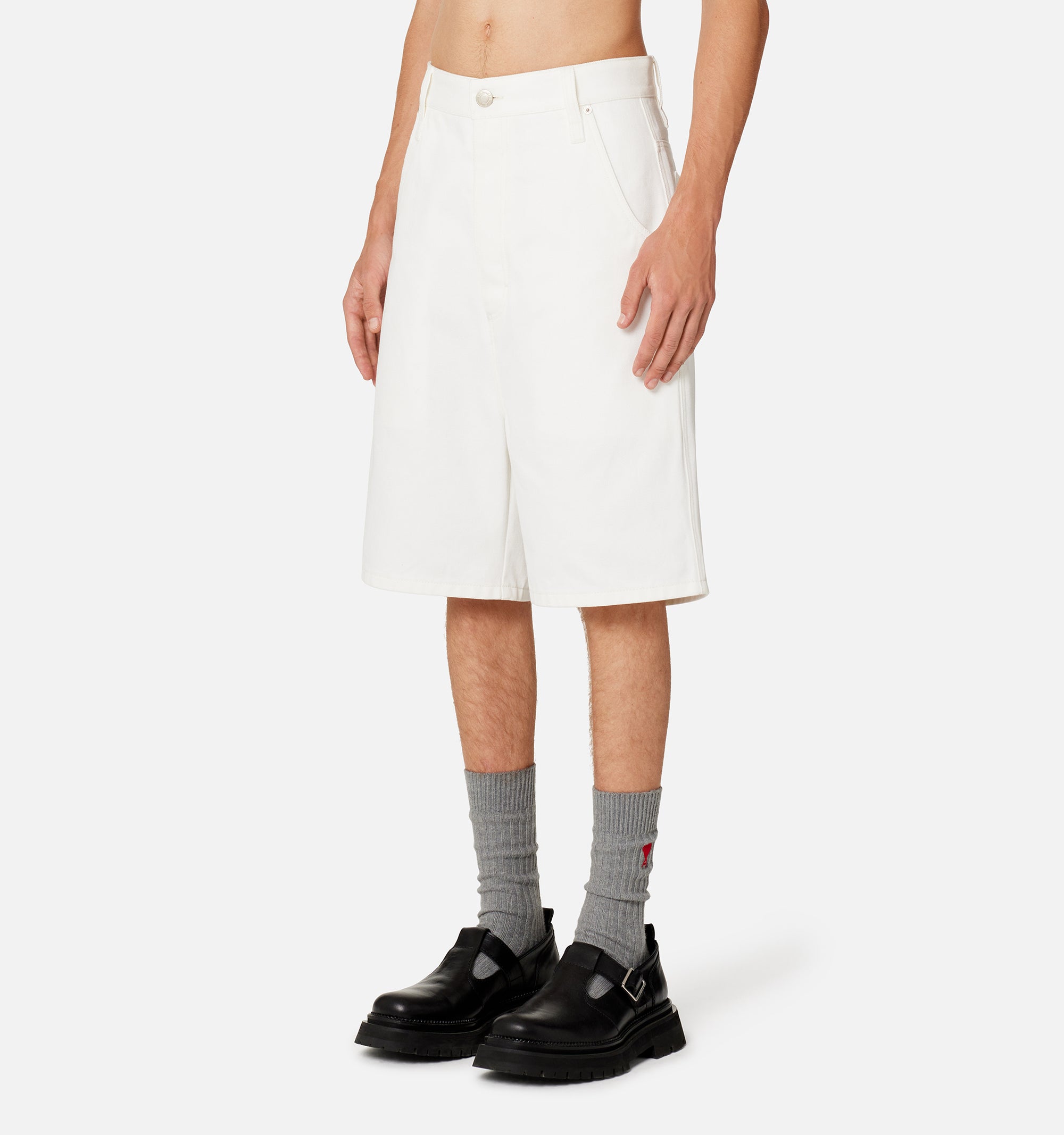 Bermuda Alex en denim - Natural White