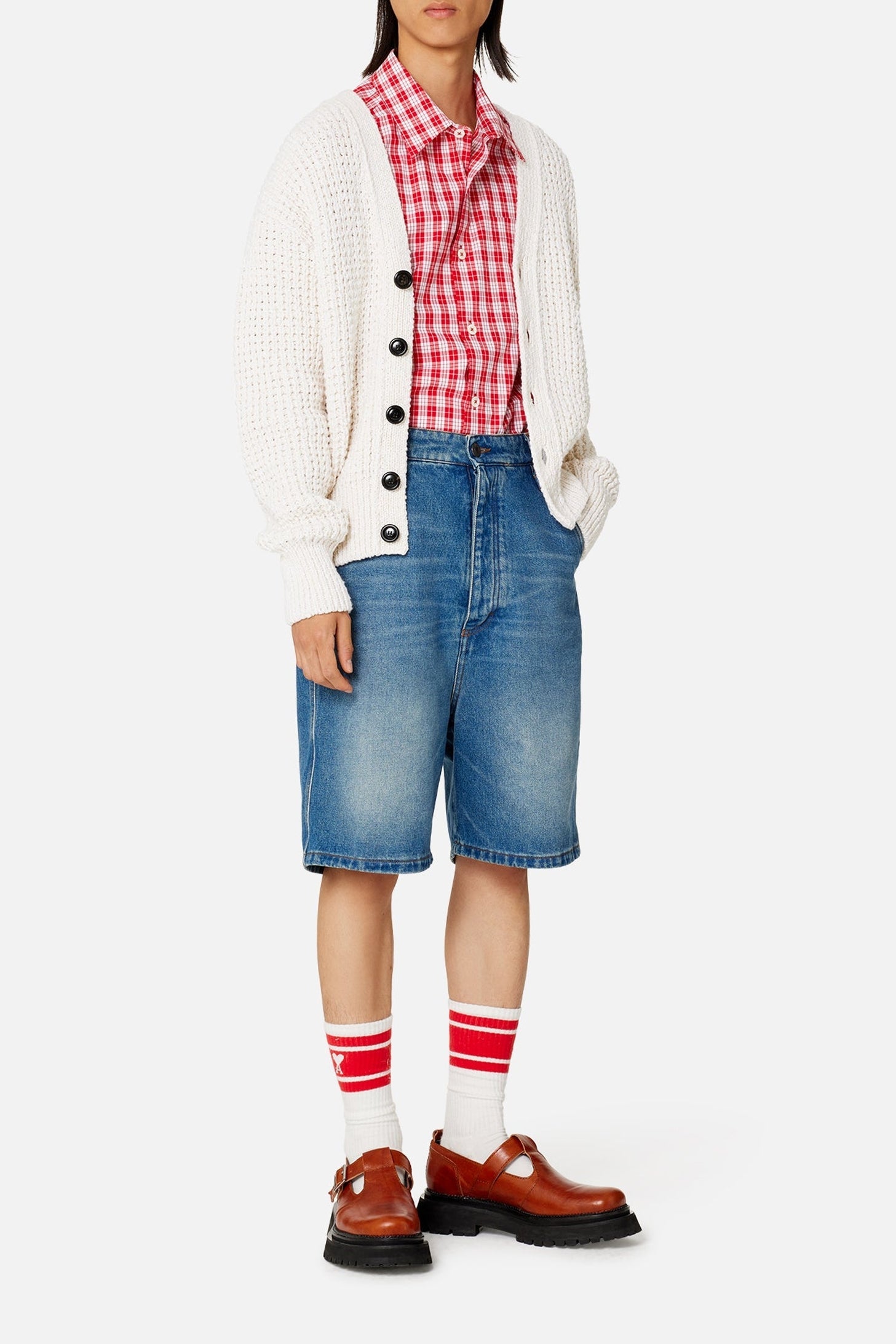 Bermuda Alex en denim - Used Blue