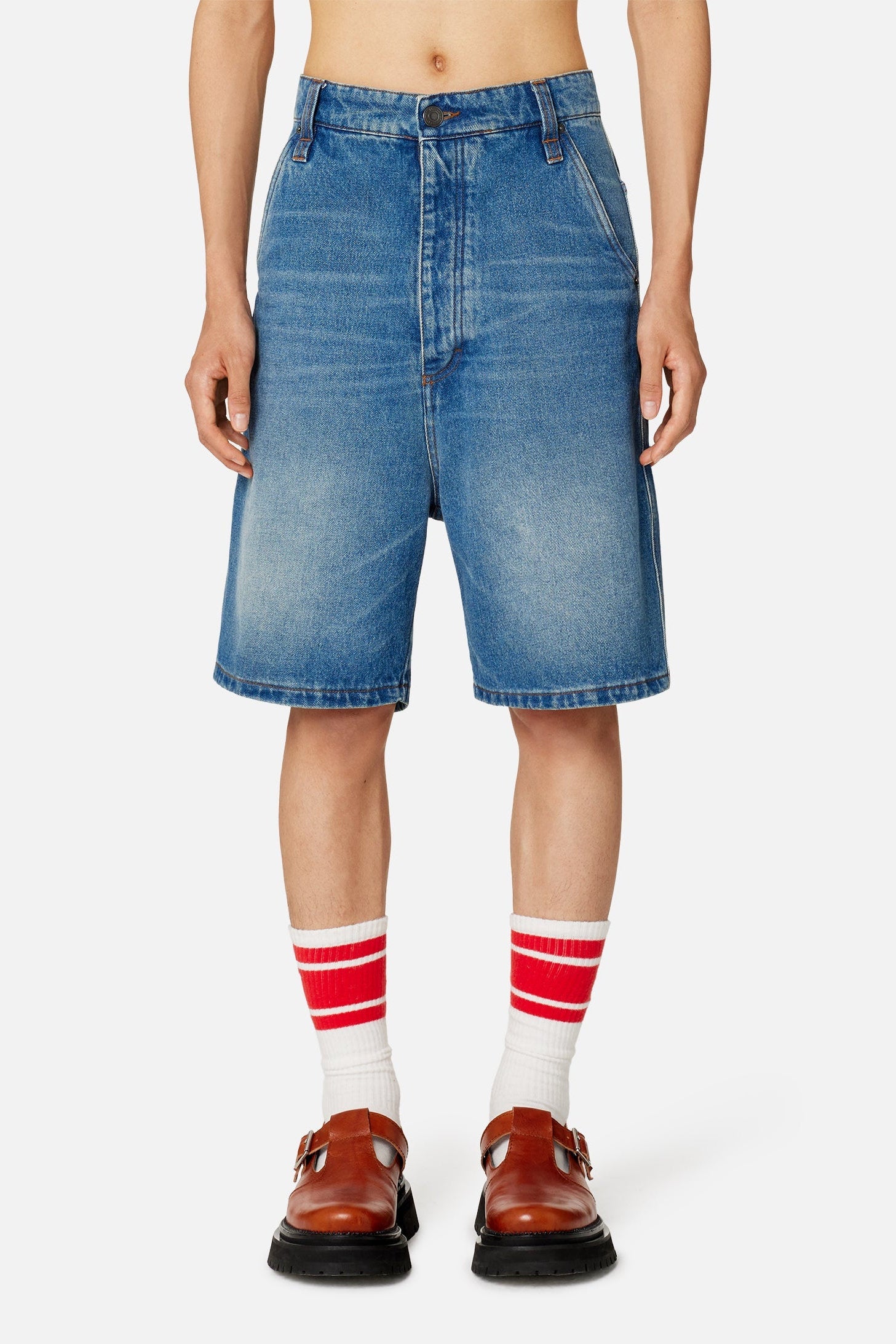 Bermuda Alex en denim - Used Blue