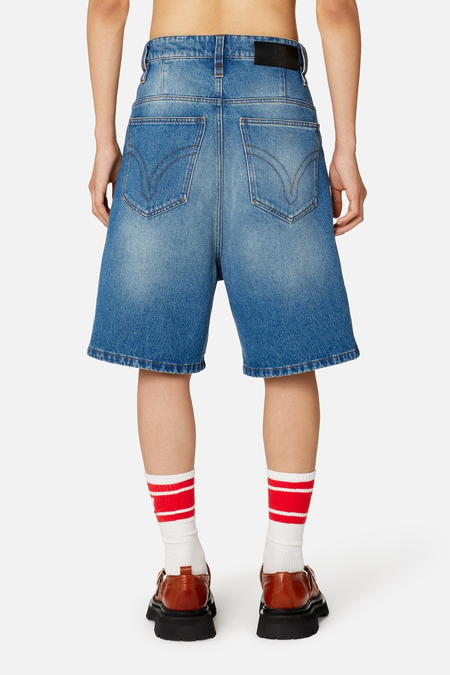 Bermuda Alex en denim - Used Blue