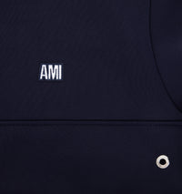 Sweatshirt zippé avec écusson brodé - Nautic Blue