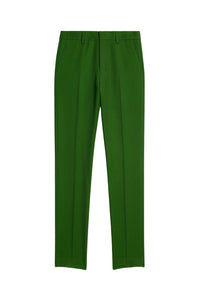 Pantalon coupe cigarette en laine mélangée - Evergreen