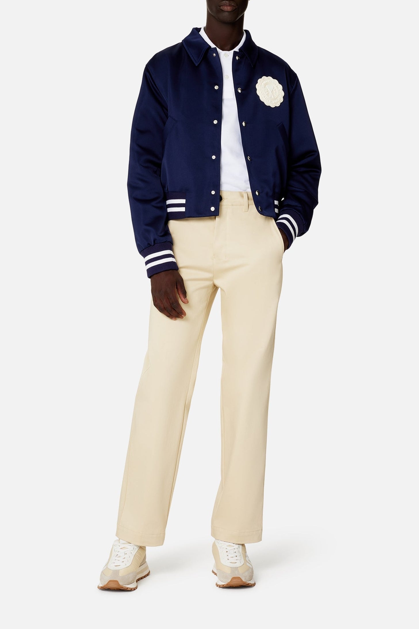 Pantalon chino droit - Vanilla