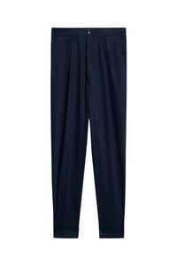 Pantalon coupe carotte oversize - Nautic Blue
