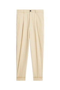 Pantalon coupe carotte oversize - Vanilla