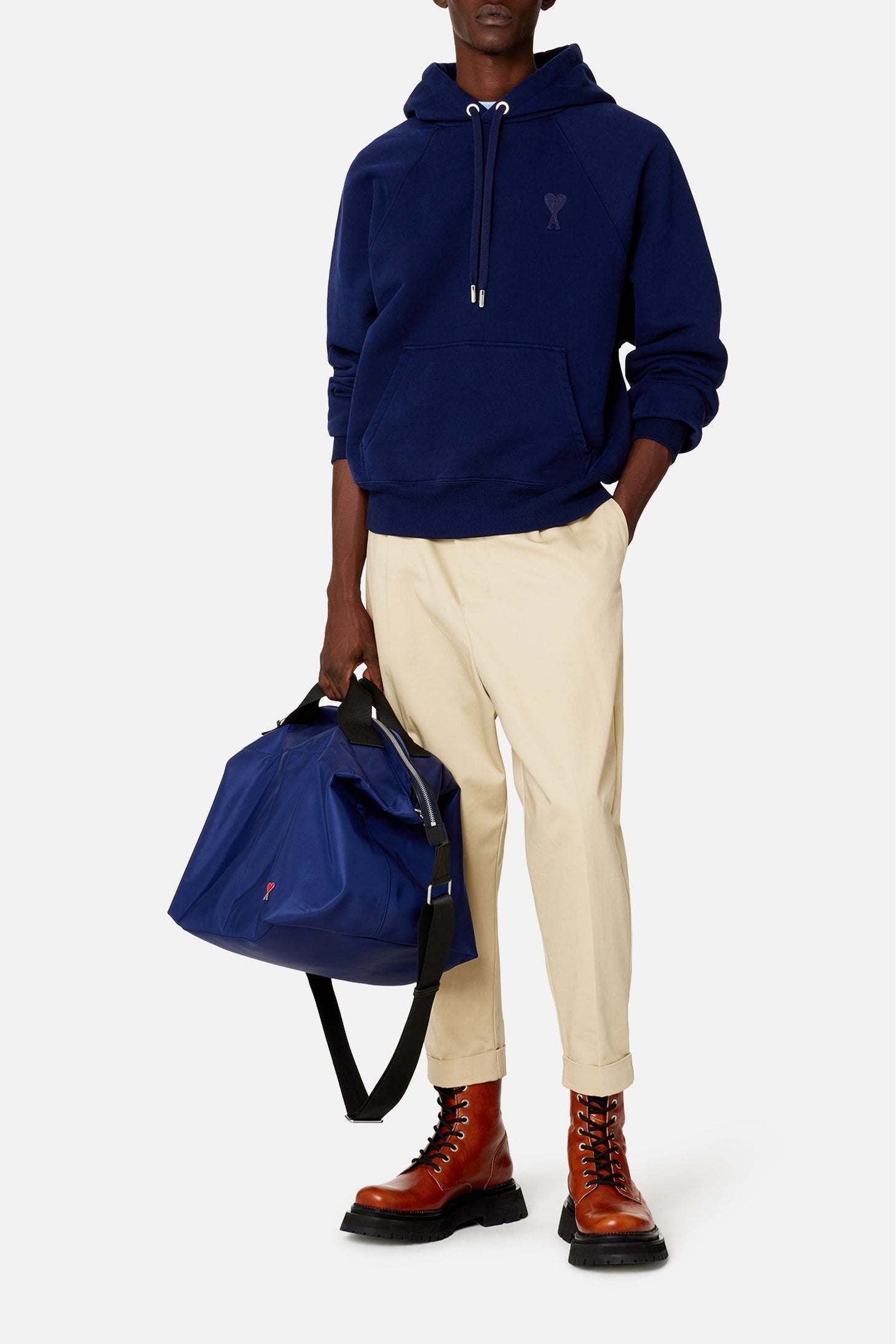 Pantalon coupe carotte oversize - Vanilla