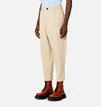 Pantalon coupe carotte oversize - Vanilla