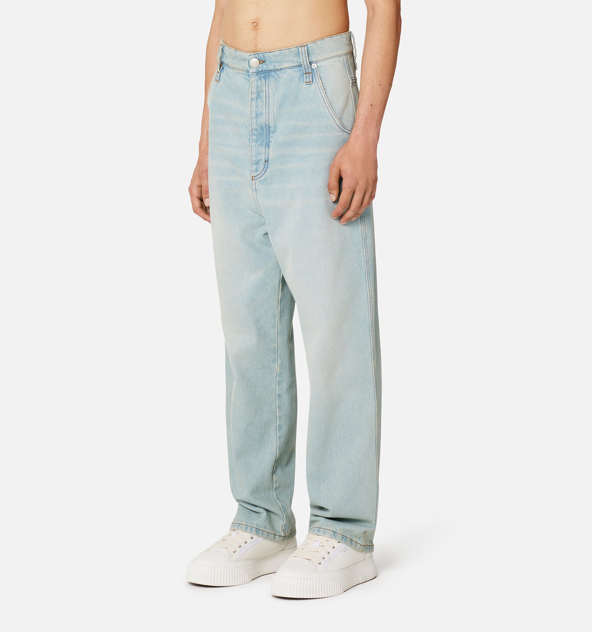 Pantalon Alex en denim - Bleached Blue
