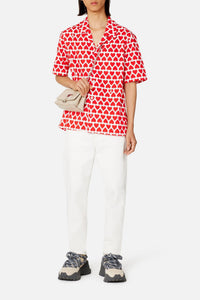 Denim cropped trousers - Natural White