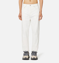 Pantalon coupe carotte en denim - Natural White