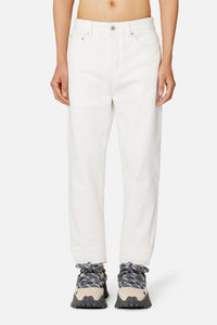 Denim cropped trousers - Natural White