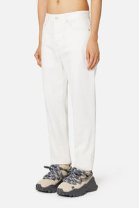 Denim cropped trousers - Natural White