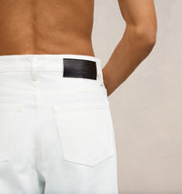 Pantalon coupe carotte en denim - Natural White