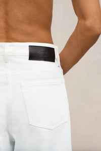 Denim cropped trousers - Natural White