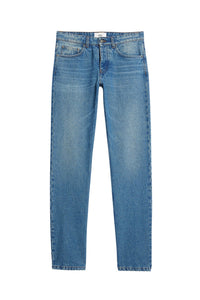 Pantalon coupe carotte en denim - Used Blue