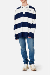 Pantalon coupe carotte en denim - Used Blue