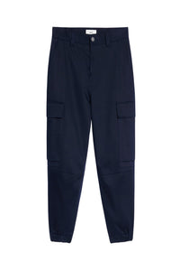 Pantalon cargo à ourlets élastiqués - Nautic Blue
